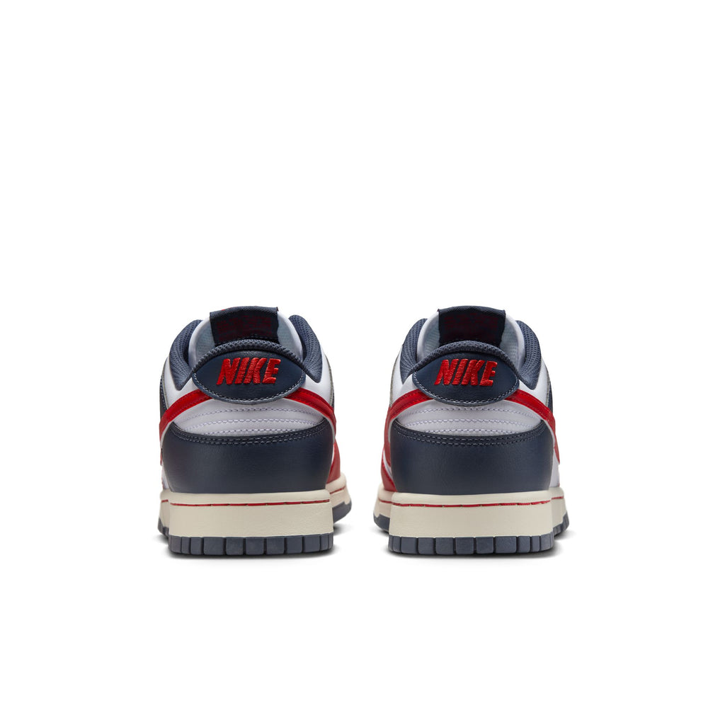 NIKE DUNK LOW RETRO - WHITE/UNIVERSITY RED-THUNDER BLUE