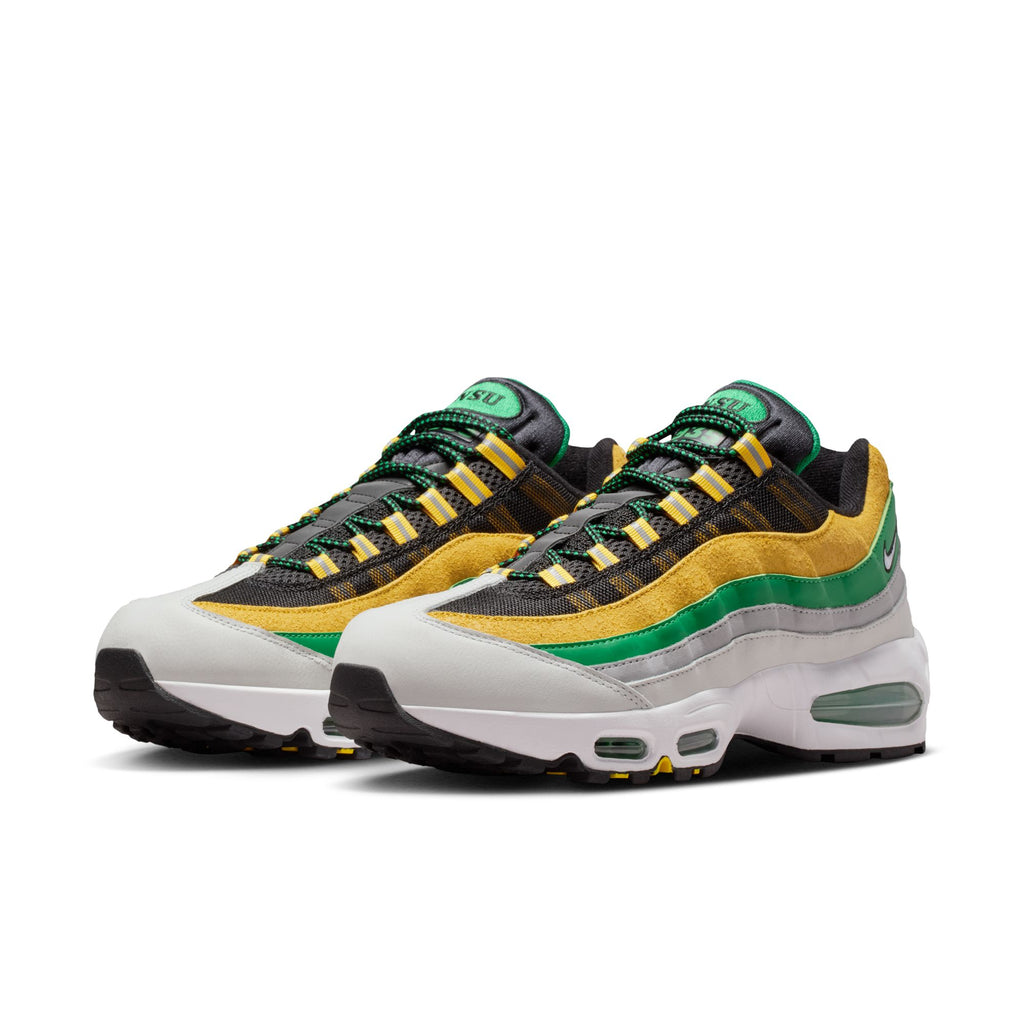 NIKE AIR MAX 95 "BIG BUBBLE" x YARDRUNNERS NORFOLK STATE - BLACK/WHITE-COURT GREEN-MIDWEST GOLD