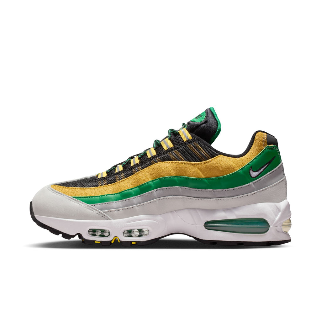 NIKE AIR MAX 95 "BIG BUBBLE" x YARDRUNNERS NORFOLK STATE - BLACK/WHITE-COURT GREEN-MIDWEST GOLD