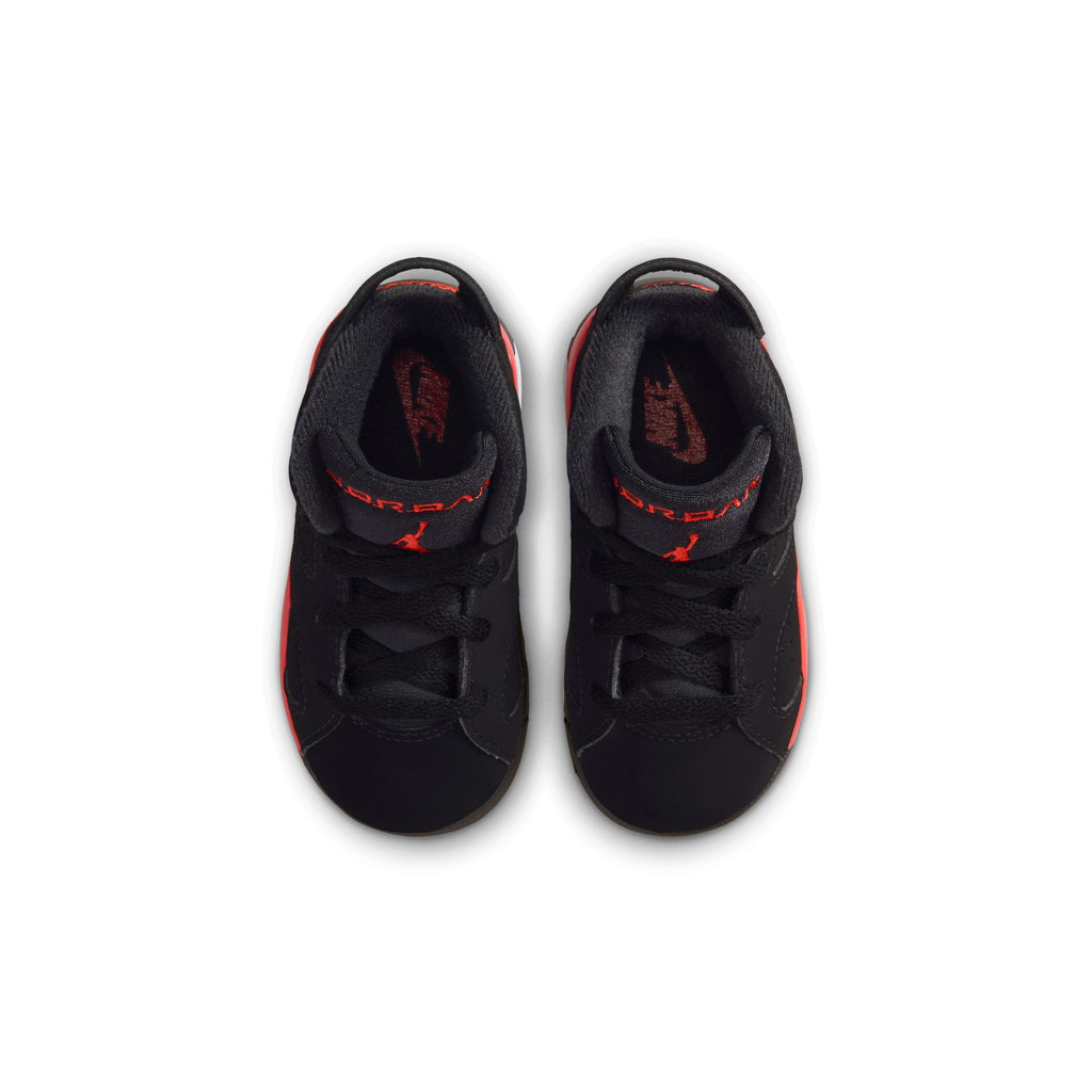 AIR JORDAN 6 RETRO TD "INFRARED SALESMAN" - BLACK/LT CRIMSON