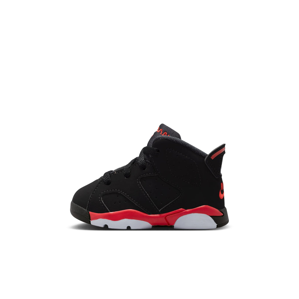 AIR JORDAN 6 RETRO TD "INFRARED SALESMAN" - BLACK/LT CRIMSON