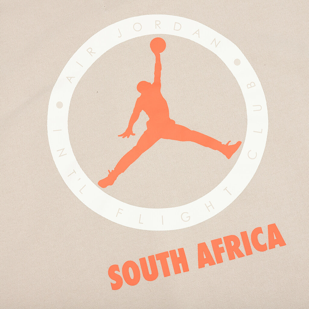 AIR JORDAN X SHELFLIFE - RATTAN/TOTAL ORANGE CREWNECK
