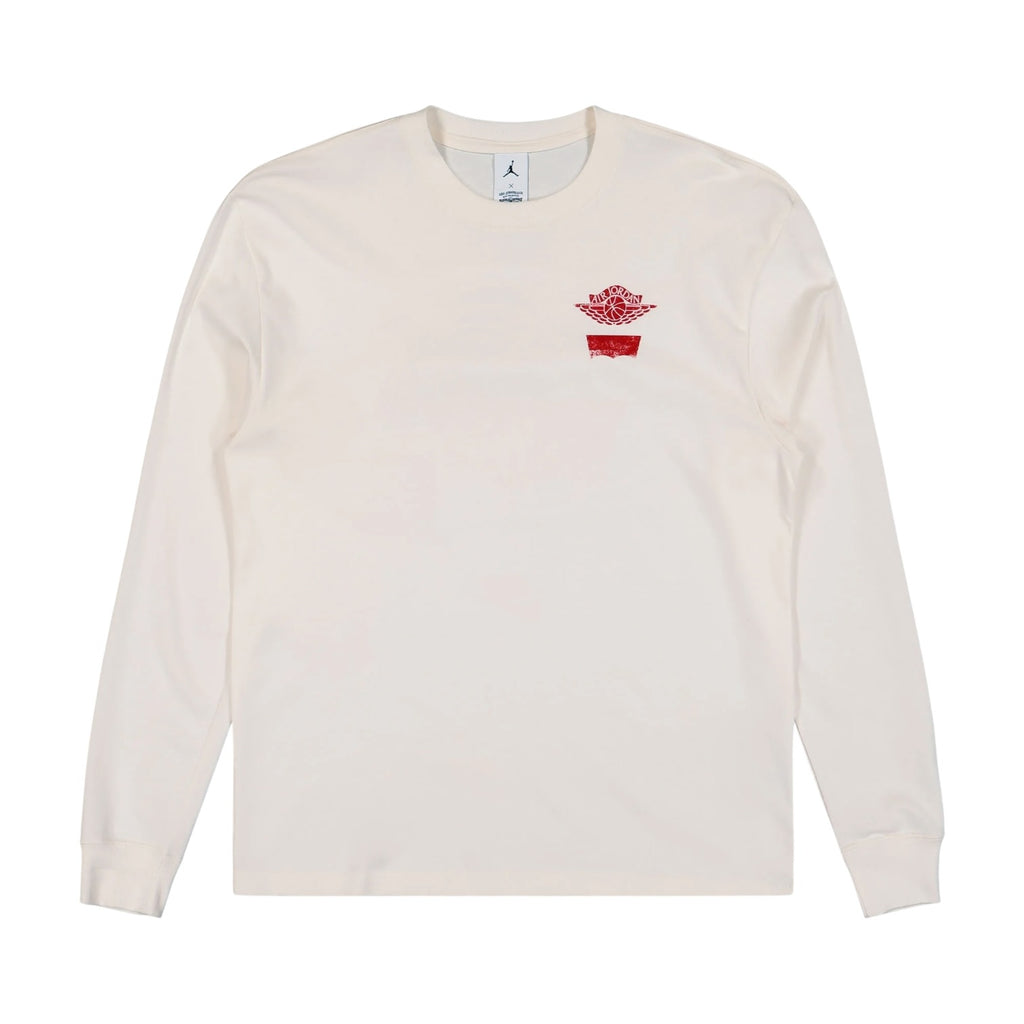 AIR JORDAN x LEVI'S® LONG SLEEVE T-SHIRT - PALE IVORY/BLACK/UNIVERSITY RED