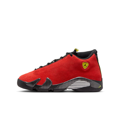 AIR JORDAN 14 RETRO “CHALLENGE RED” GS - CHALLENGE RED/BLACK-VIBRANT YELLOW
