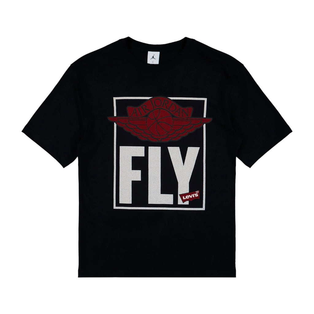 AIR JORDAN x LEVI'S® SHORT SLEEVE T-SHIRT - BLACK