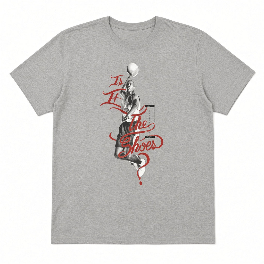 AIR JORDAN IS IT THE SHOES T-SHIRT - GREY
