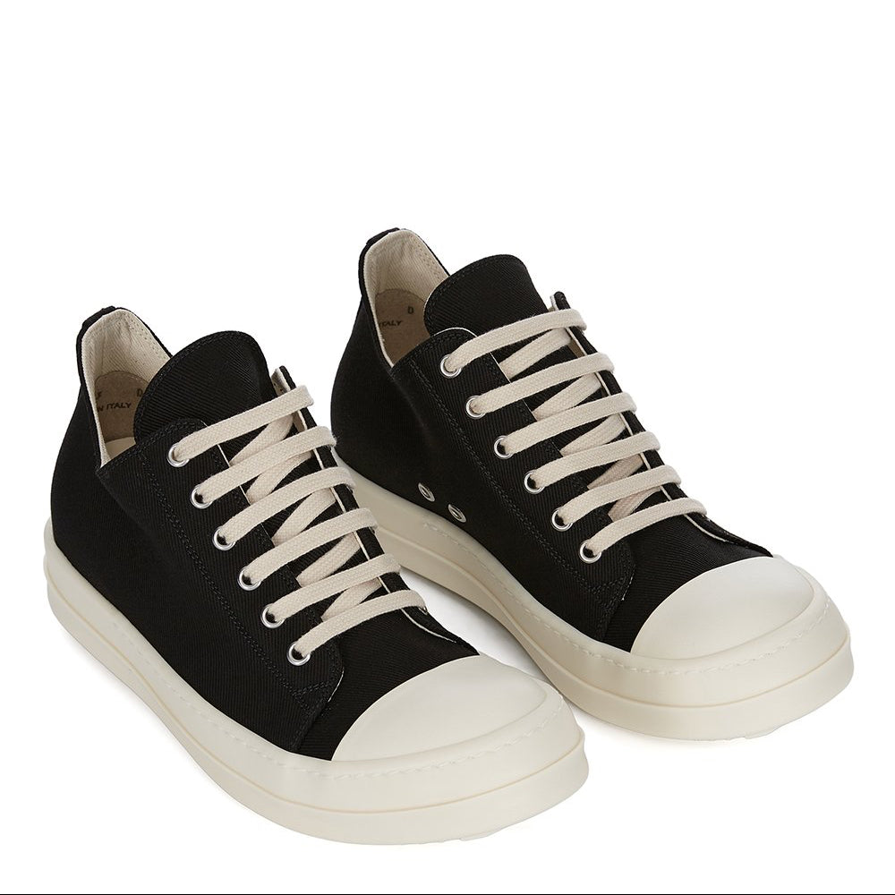 RICK OWENS DRKSHDW CONCORDIANS LOW SNEAKS - BLACK/MILK/MILK