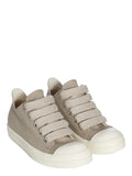 RICK OWENS DRKSHDW CONCORDIANS DENIM JUMBOLACE LOW SNEAKS - DIRTY PEARL/MILK/MILK