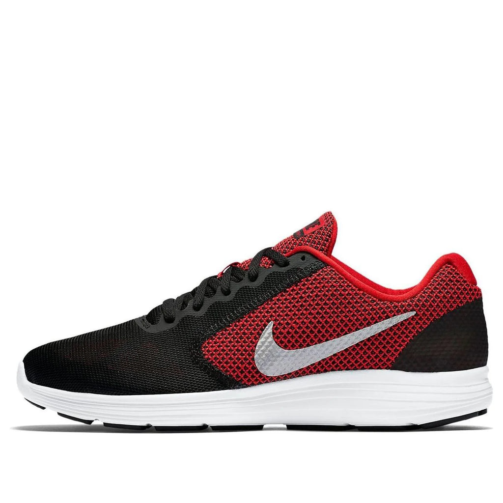 NIKE REVOLUTION 3 - UNVRSTY RD/MTLLC SLVR-BLK-WHI