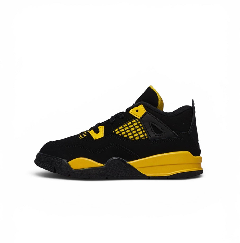 AIR JORDAN 4 RETRO TD - BLACK/WHITE-TOUR YELLOW