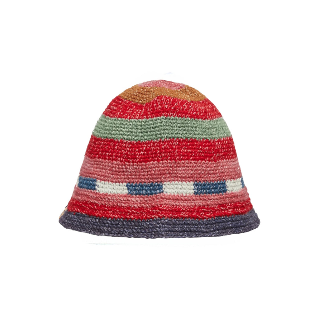 VISVIM MEDA CROCHET KNIT HAT (N.D.) - MULTICOLOR