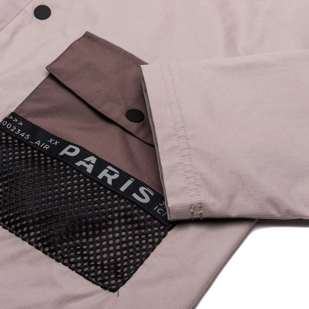 AIR JORDAN PARIS SAINT-GERMAIN WOVEN JACKET - BLACK/BRIGHT CRIMSON