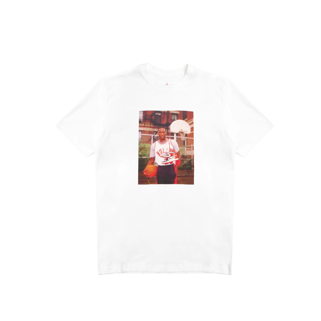 AIR JORDAN M J BRAND PHOTO T-SHIRT - WHITE