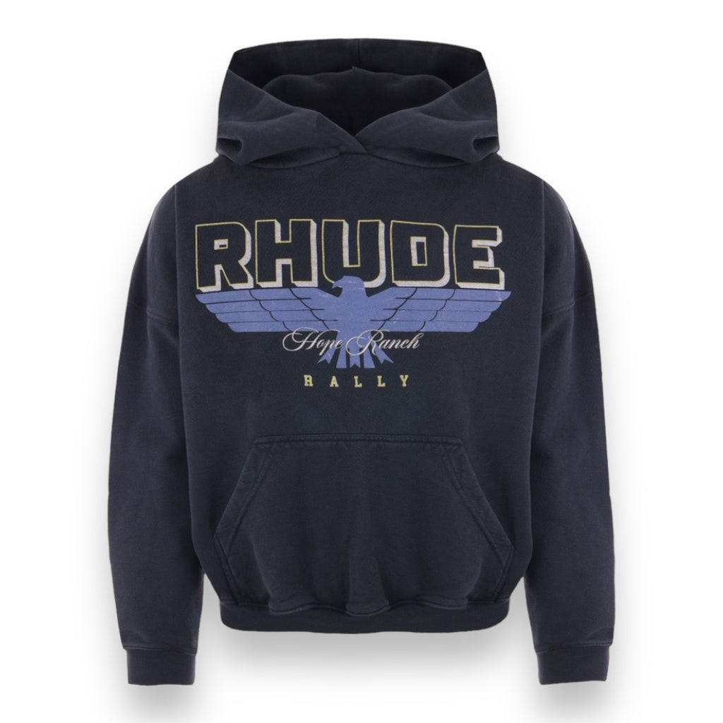 RHUDE HOPE RANCH HOODIE - VINTAGE BLACK