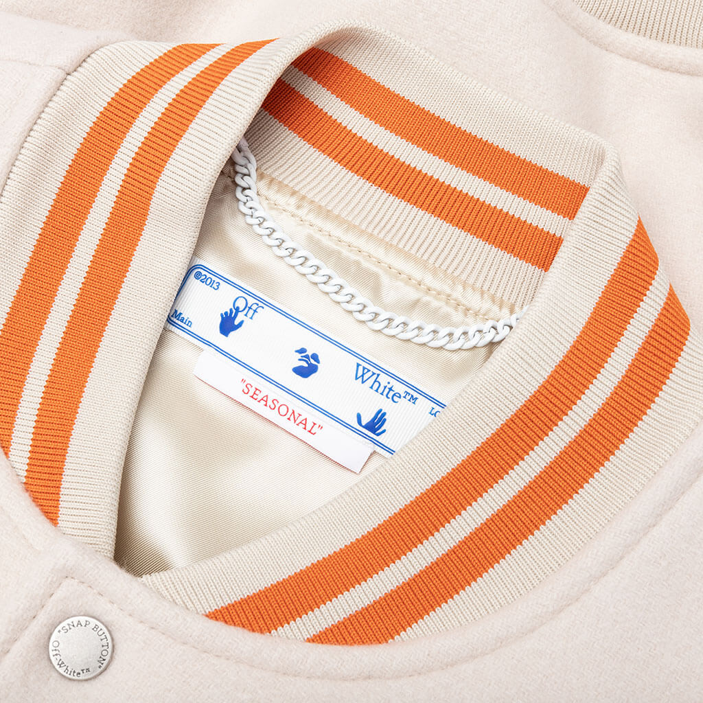 OFF—WHITE OW PATCH VARSITY - NEW BEIGE
