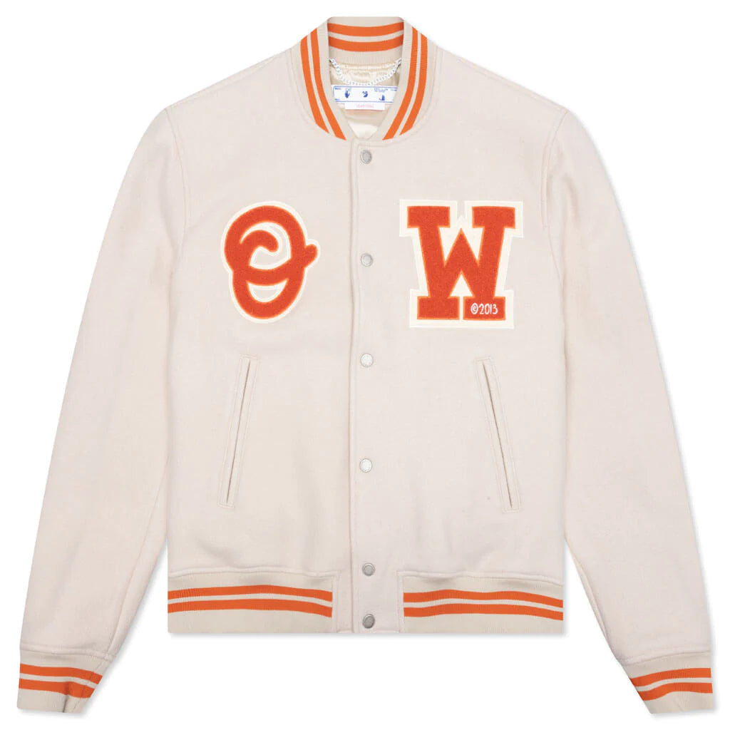 OFF—WHITE OW PATCH VARSITY - NEW BEIGE