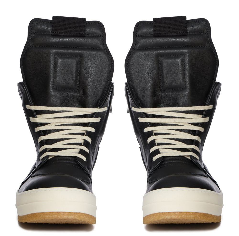 RICK OWENS CONCORDIANS GEOBASKET CREEP HIGH - BLACK/MILK