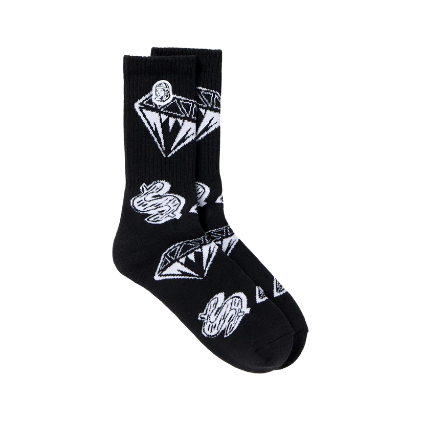 BBC BB DIAMOND SOCKS - BLACK