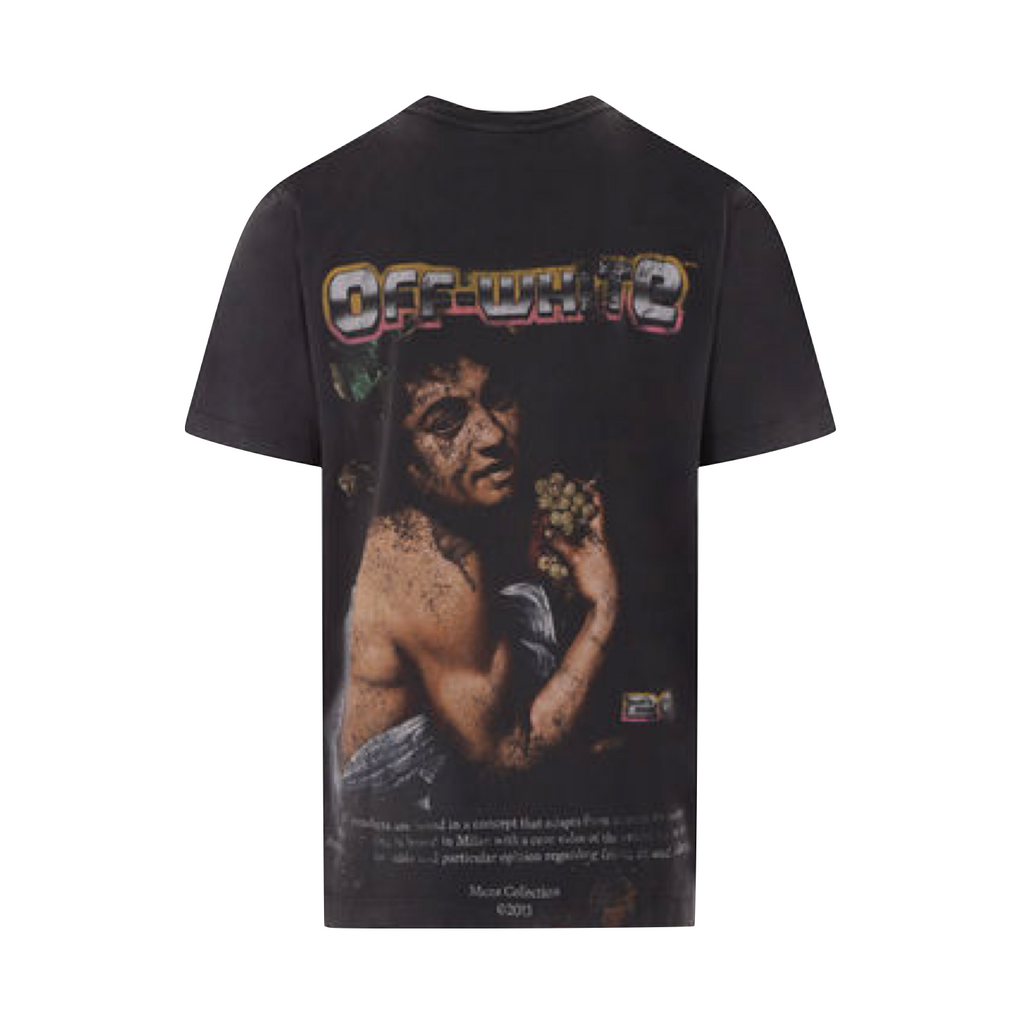 OFF—WHITE DIGIT BACCHUS SLIM S/S TEE - BLACK/MULTICOLOR
