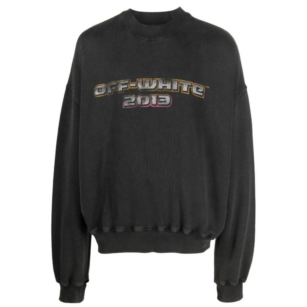 OFF—WHITE DIGIT BACCHUS OVER CREWNECK - BLACK/MULTICOLOR