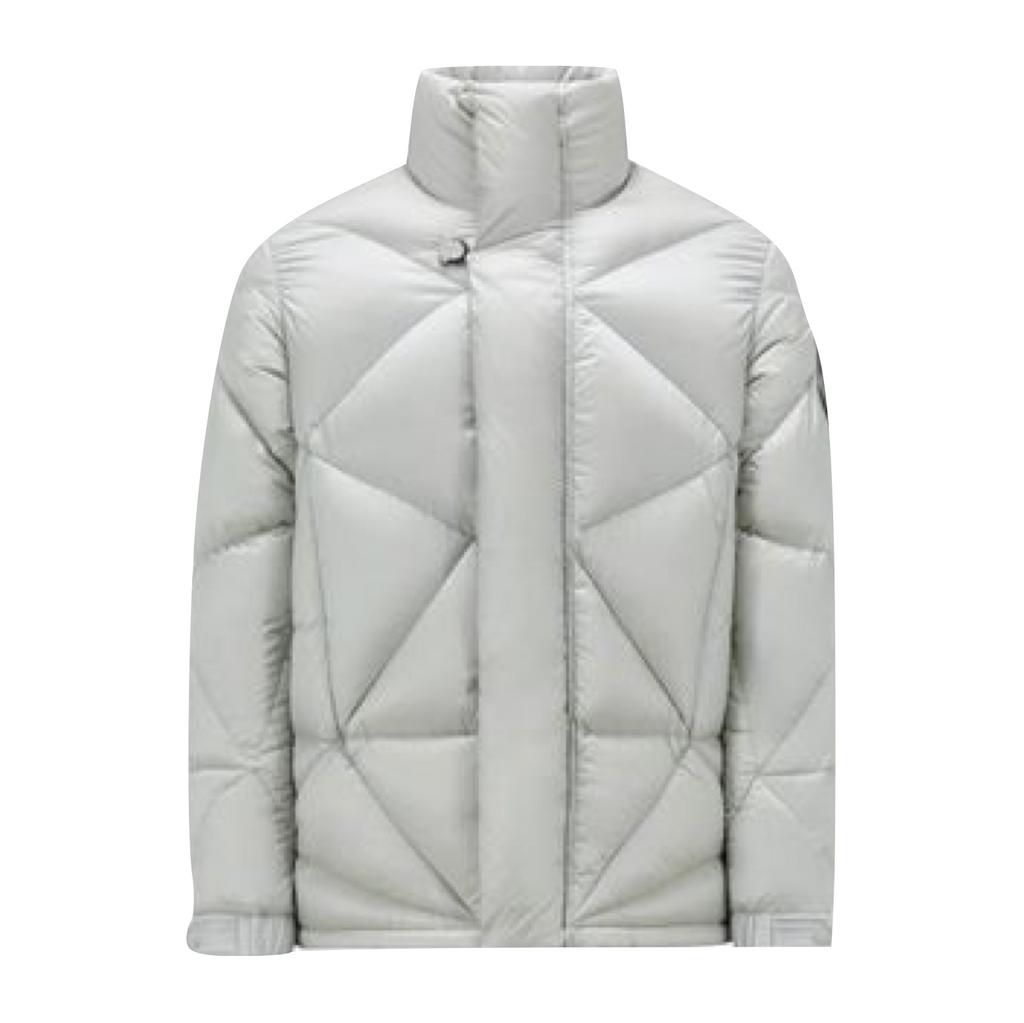 MONCLER GENIUS X PHARRELL WILLIAMS OAK SHORT DOWN JACKET - LIGHT GREY