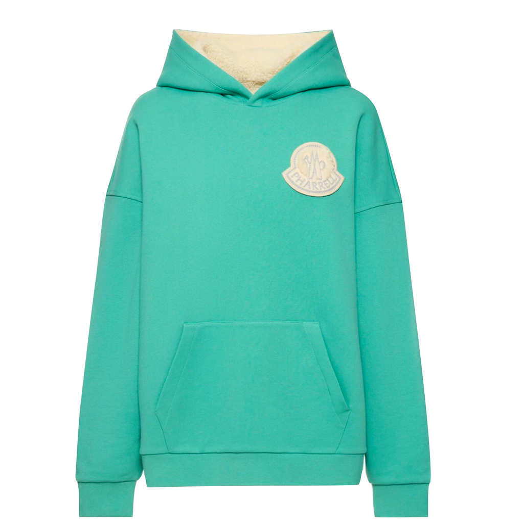 MONCLER GENIUS X PHARRELL WILLIAMS REVERSIBLE HOODIE - MINT GREEN