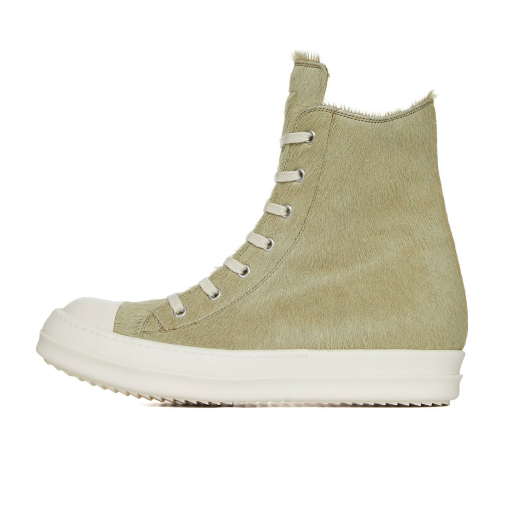 RICK OWENS FUR SNEAKER - DIRTY ACID/MILK/MILK