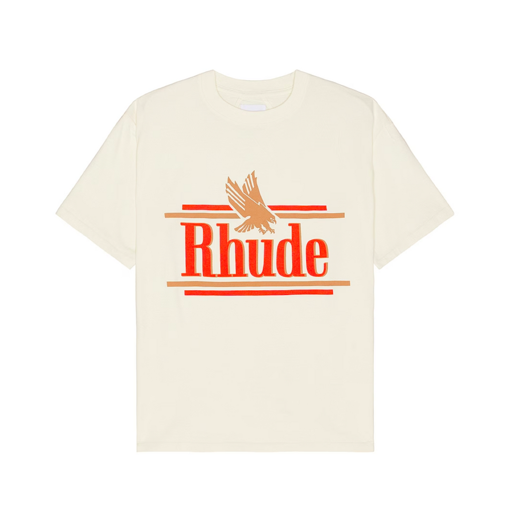 RHUDE ROSSA TEE - VINTAGE WHITE