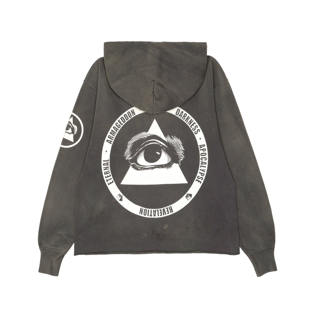 SAINT MICHAEL COMPLICATED HOODIE - BLACK