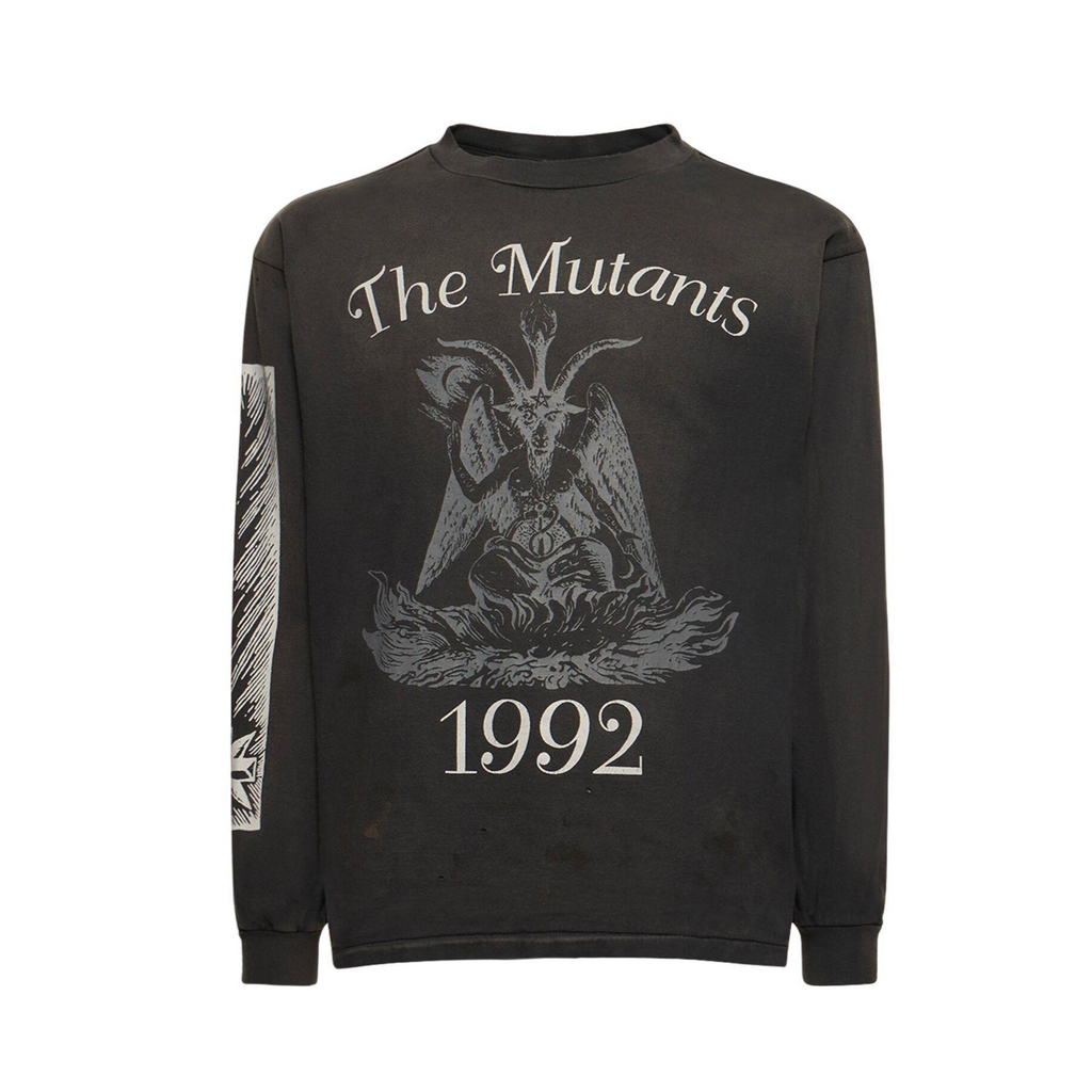 SAINT MICHAEL THE MUTANTS LS TEE - BLACK