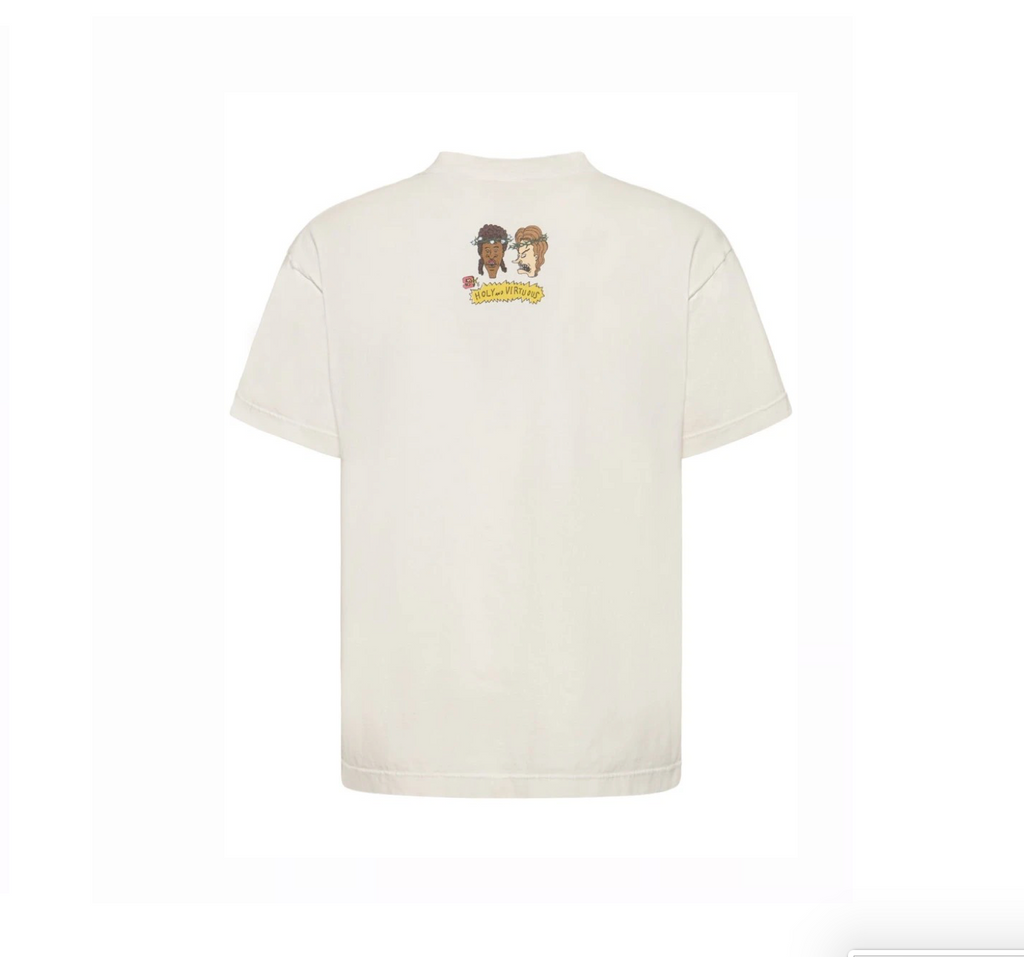 SAINT MICHAEL x DENIM TEARS HLY & VIRTS SS TEE - WHITE
