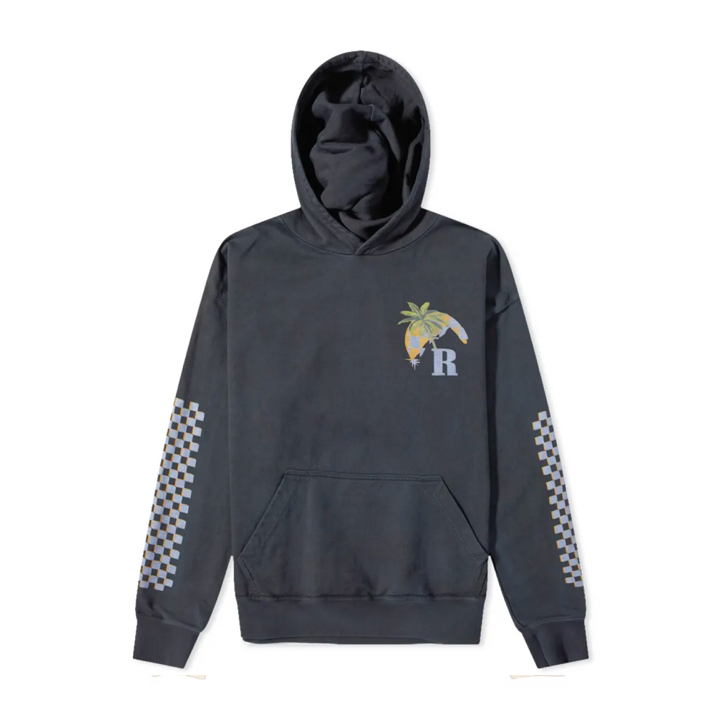 RHUDE MOONLIGHT TROPICS HOODIE - VINTAGE BLACK