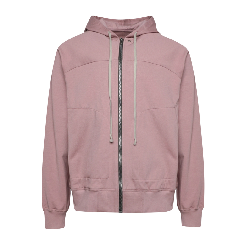 RICK OWENS WINDBREAKER HOODIE - DUSTY PINK