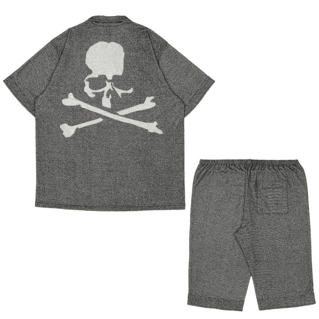 MASTERMIND WORLD S/S LOUNGE SET - BLACK x GRAY