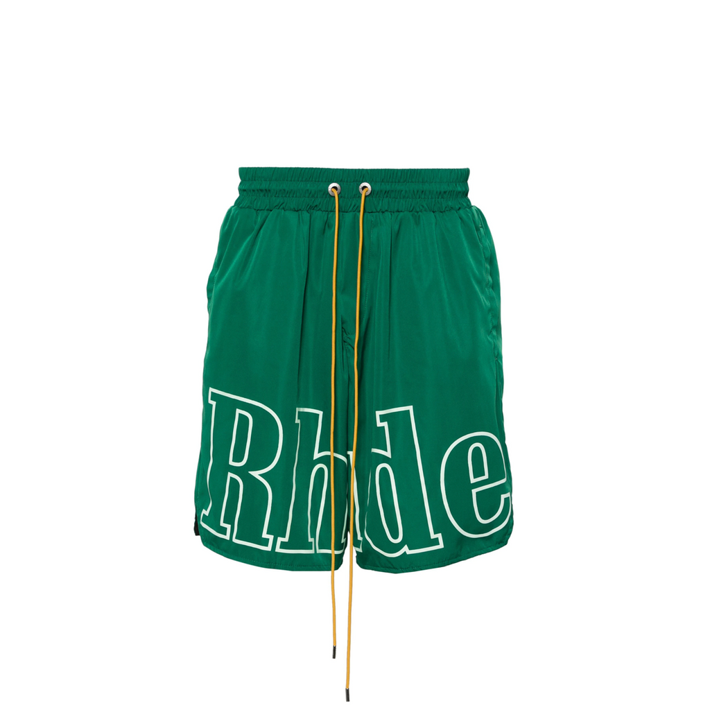 RHUDE LOGO TRACK SHORT - GREEN
