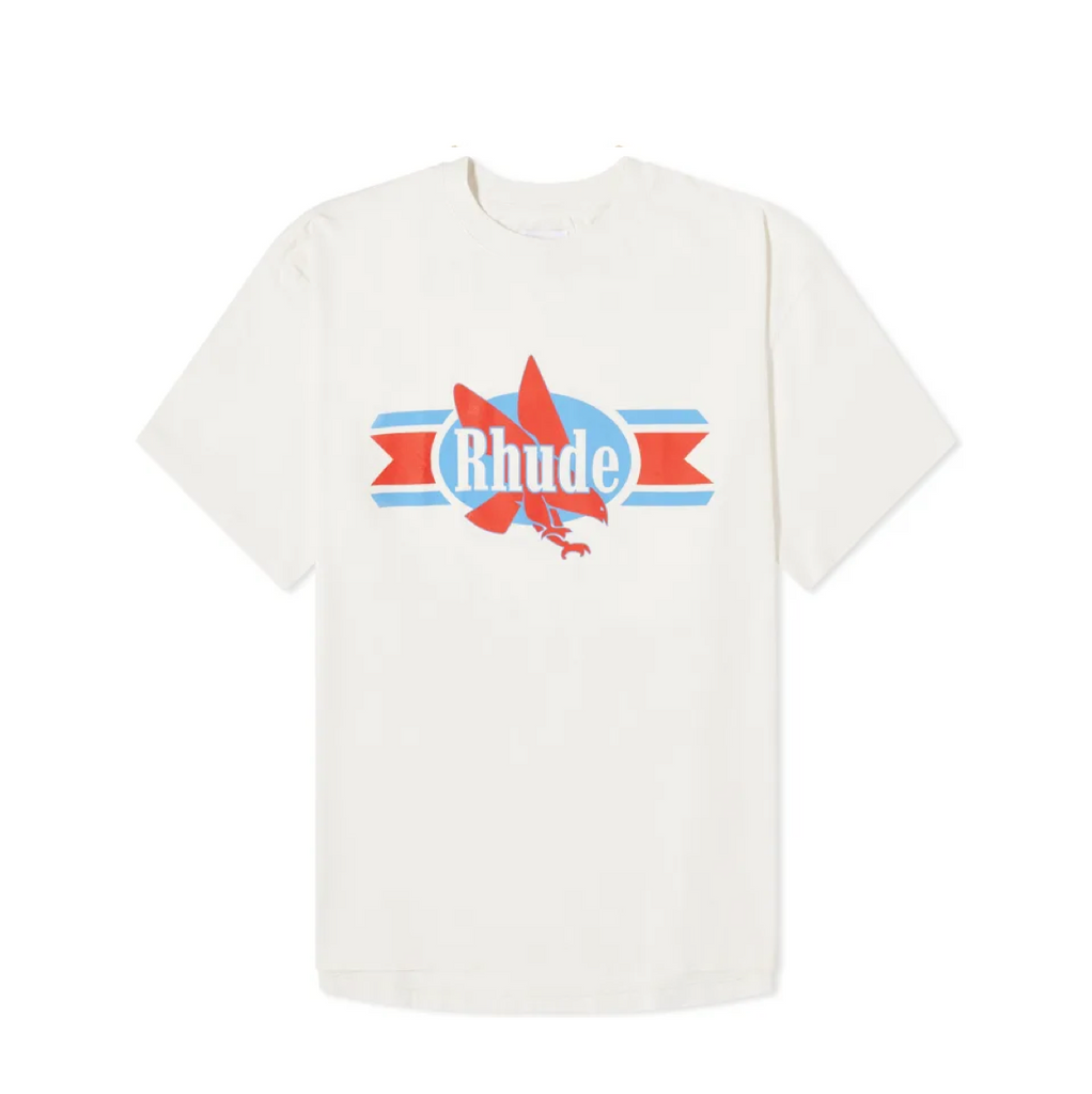 RHUDE CHEVRON EAGLE TEE - VTG WHITE