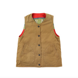 VISVIM KORA REVERSIBLE DOWN VEST - RED