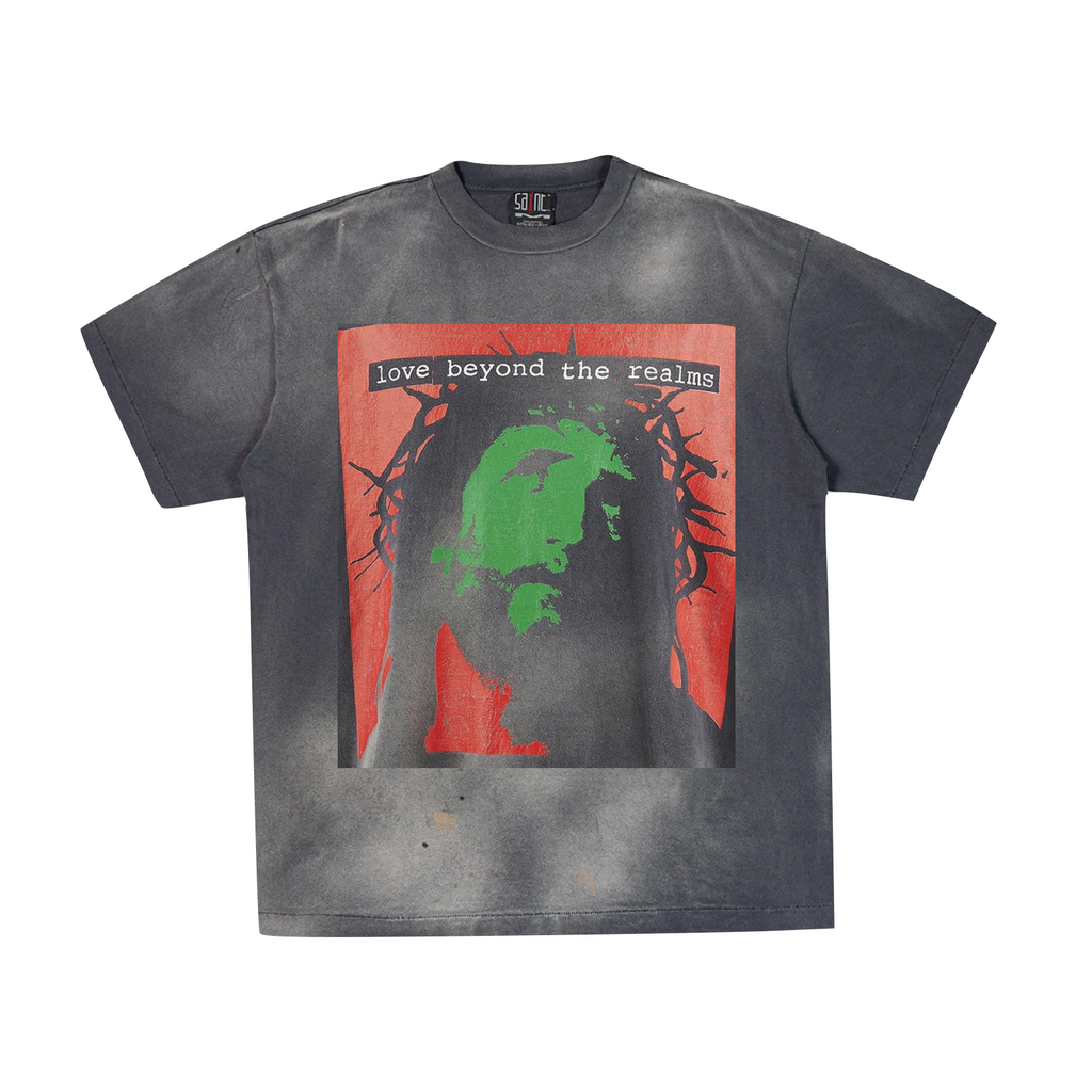 SAINT MICHAEL ×Kosuke Kawamura LOVE BEYOND SS TEE - BLACK