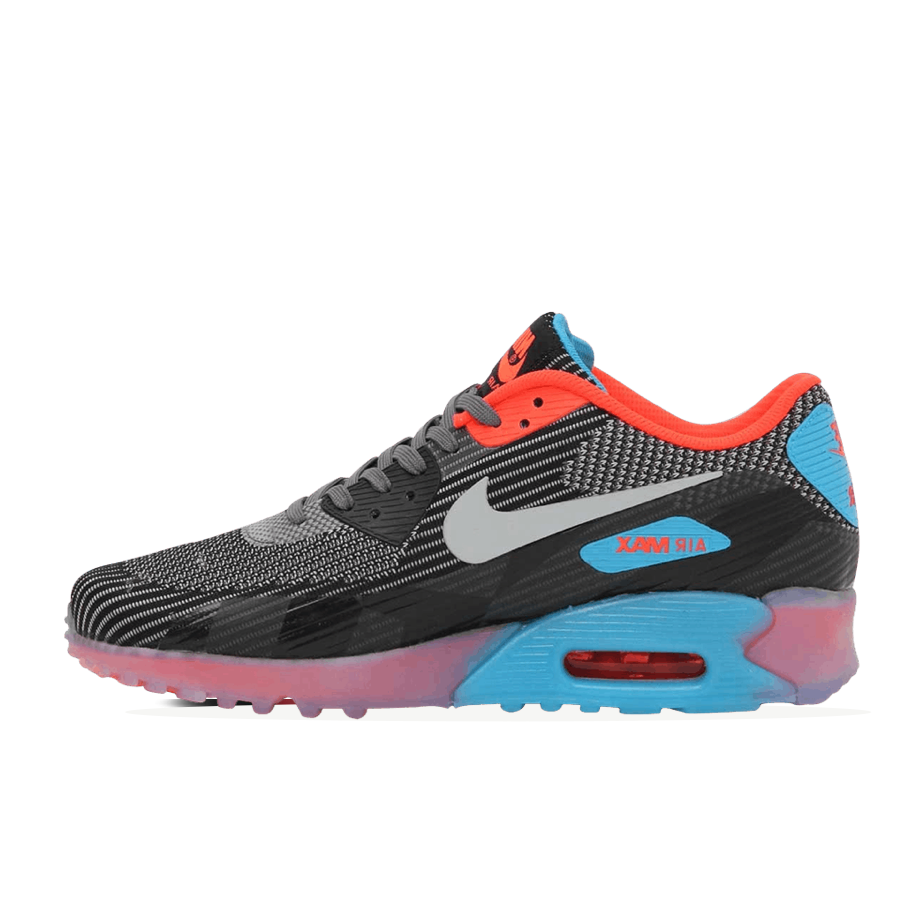 NIKE AIR MAX 90 KJCRD ICE QS - DARK GREY/WOLF GREY-BLACK-BLUE LAGOON