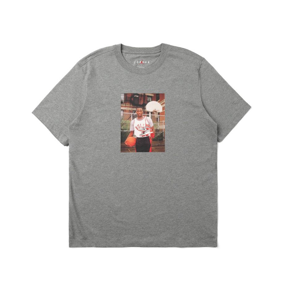 AIR JORDAN M J BRAND PHOTO T-SHIRT - HEATHER/BLACK