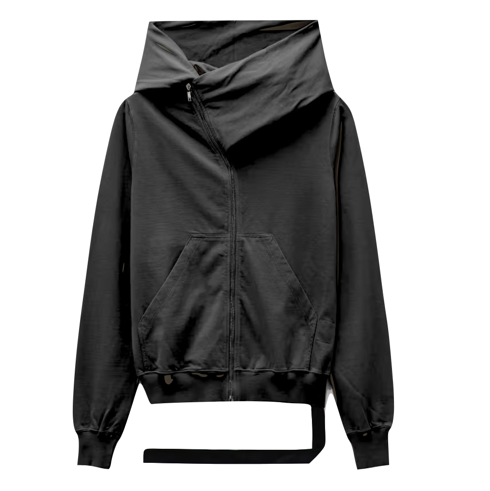 RICK OWENS DRKSHDW MOUNTAIN HOODIE - BLACK