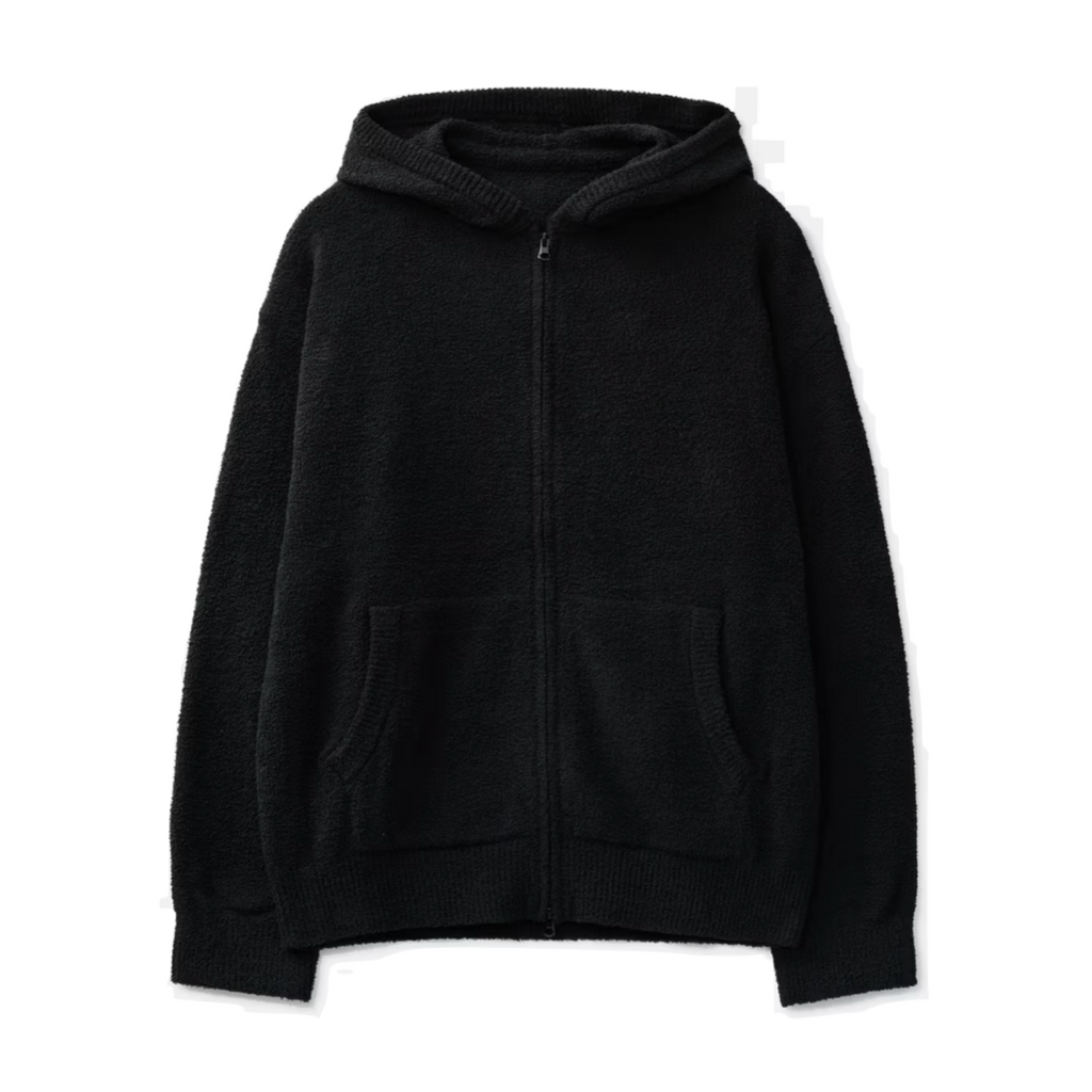 MASTERMIND WORLD LOUNGE ZIP UP HOODIE - BLACK/WHITE