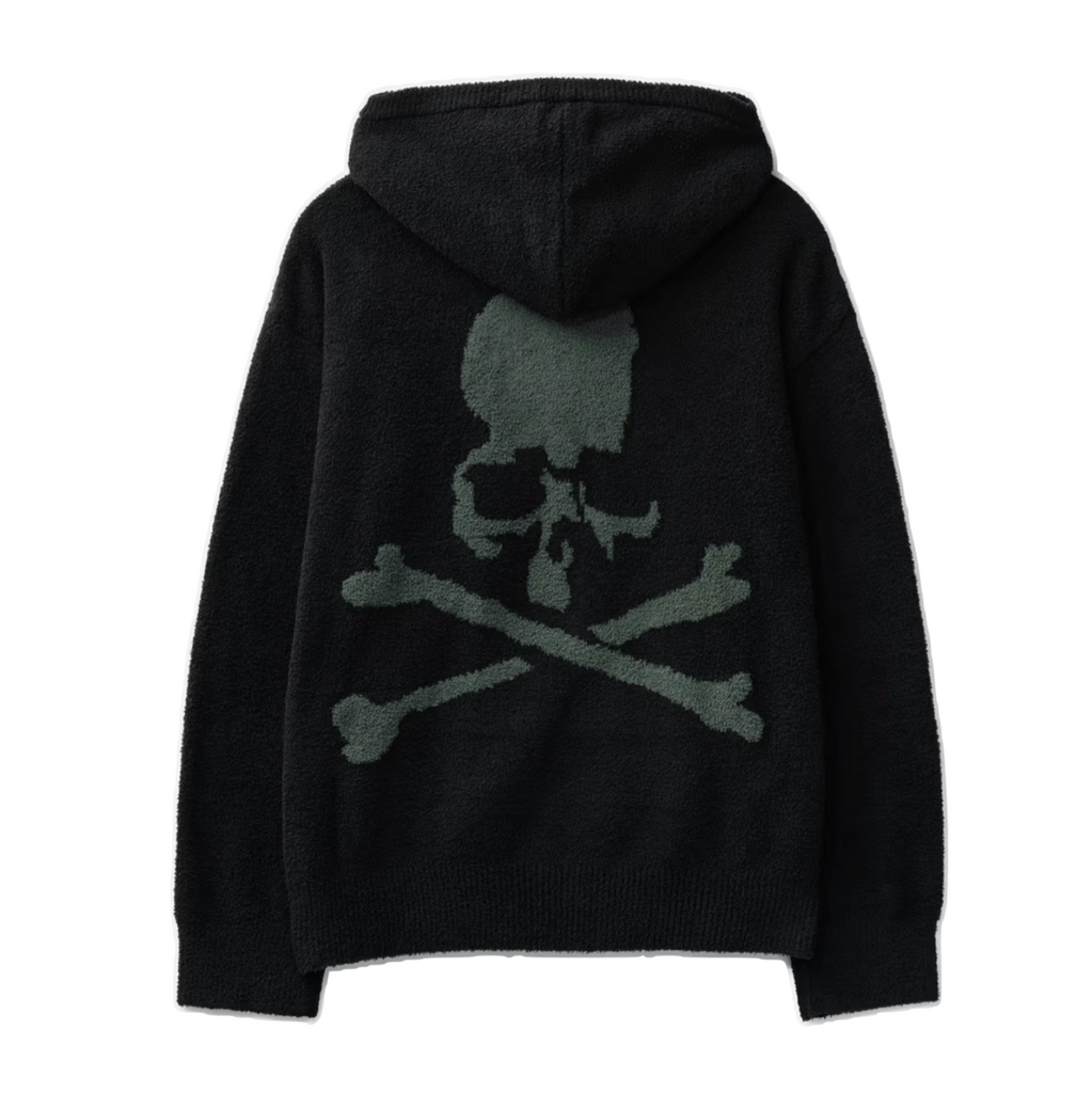 MASTERMIND WORLD LOUNGE ZIP UP HOODIE - BLACK/CHARCOAL