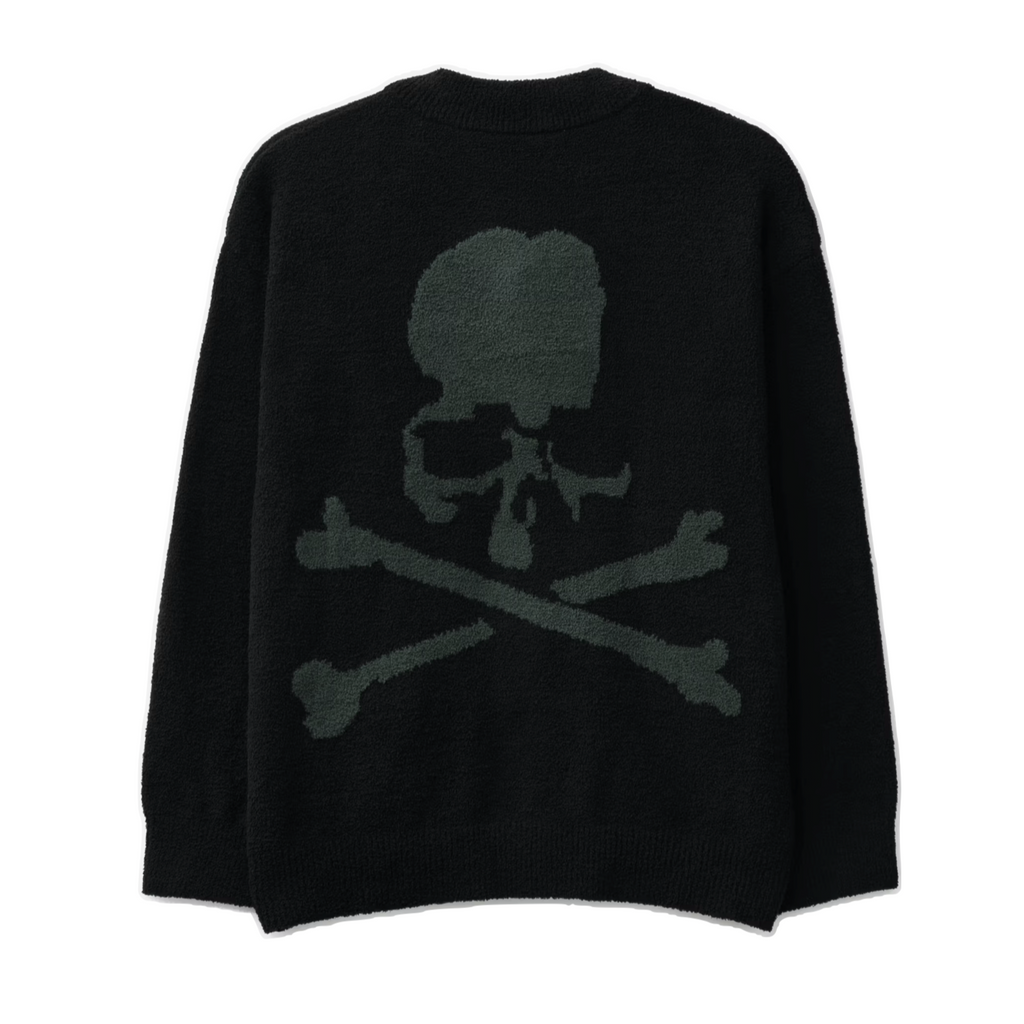 MASTERMIND WORLD LOUNGE CARDIGAN - BLACK/CHARCOAL