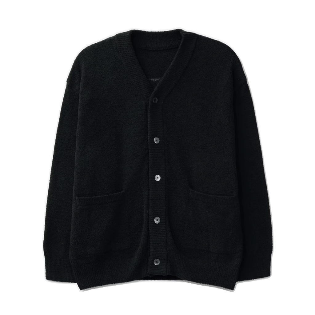 MASTERMIND WORLD LOUNGE CARDIGAN - BLACK/CHARCOAL