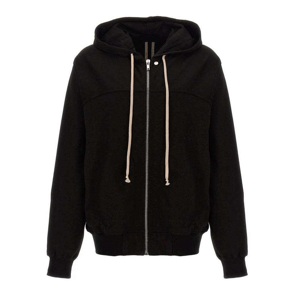 RICK OWENS CONCORDIANS KNIT WINDBREAKER - BLACK