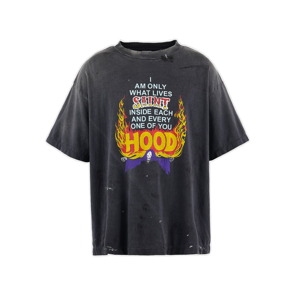 SAINT MICHAEL X NEIGHBORHOOD HOOD STHD SS TEE - BLACK