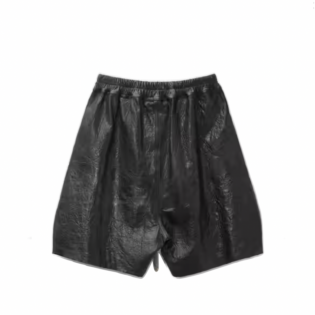 RICK OWENS TEMPLE LEATHER BOXERS - BLACK
