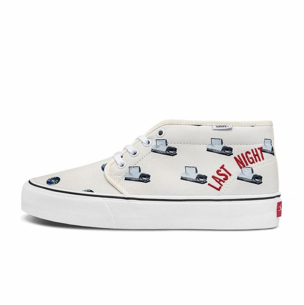 VANS VAULT X CALI DEWITT CHUKKA BOOT VLT LX - WHITE/LAST NIGHT ON EARTH