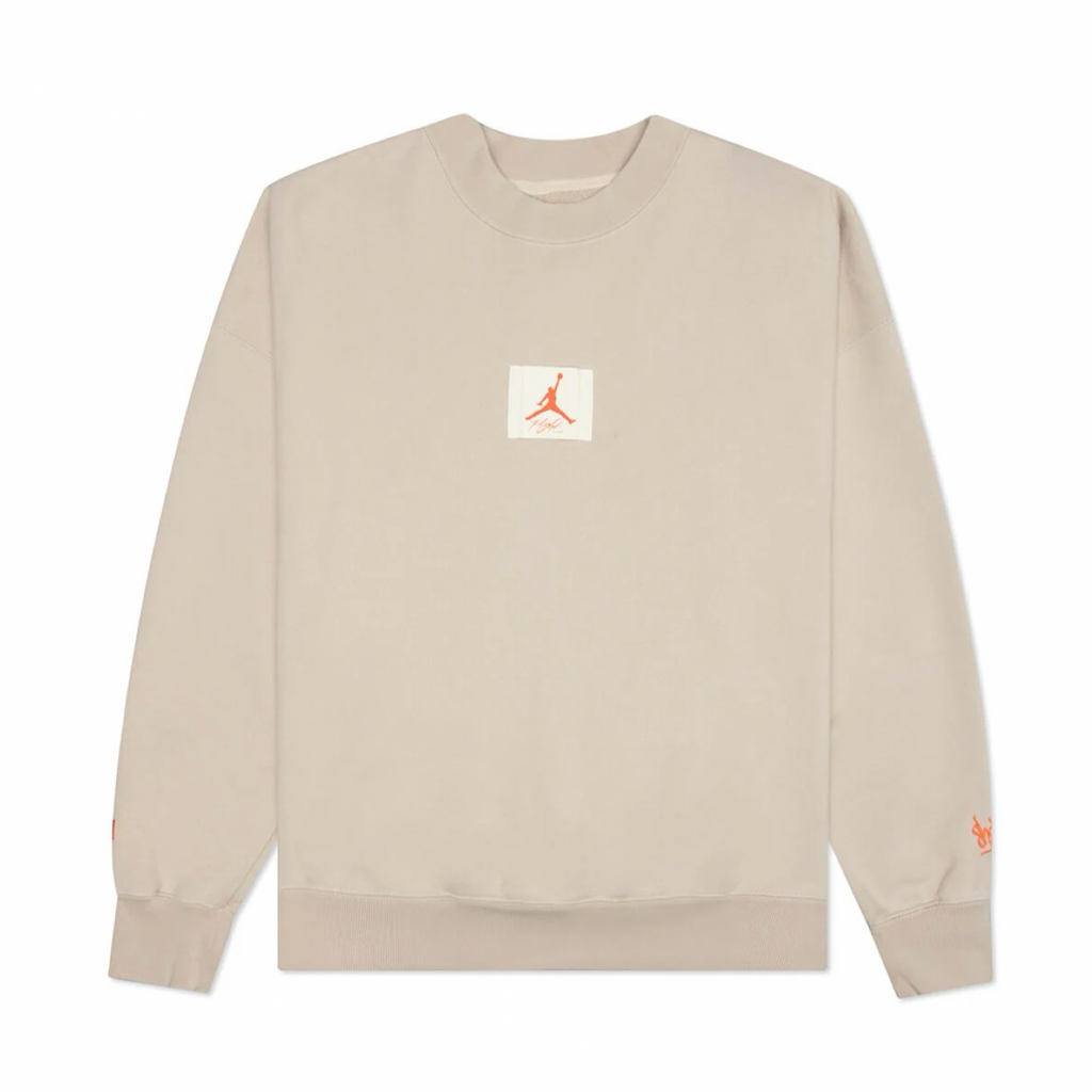 AIR JORDAN X SHELFLIFE - RATTAN/TOTAL ORANGE CREWNECK